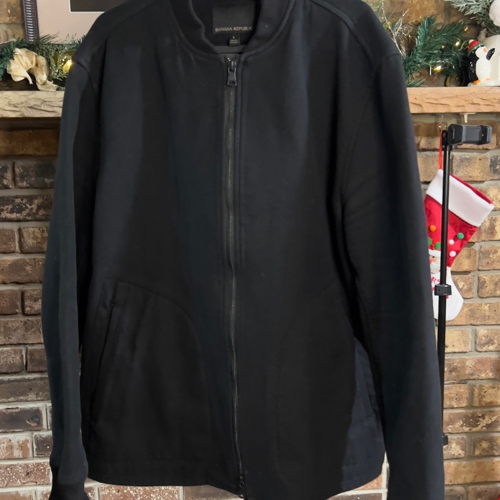 Banana Republic Performance Outerwear Zip Jacket Black Men’s L